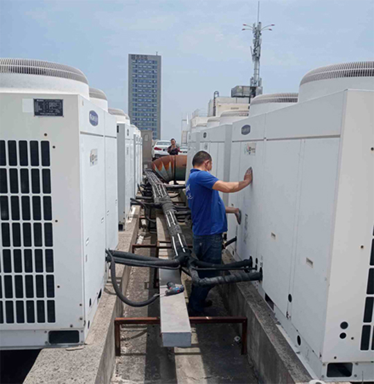 峰峰矿中央空调制热和不制冷系统维修方法